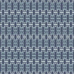 Organic Geometric Woven — Denim Blue