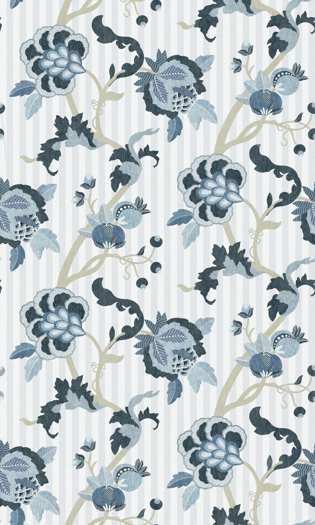 Denim Blue & White