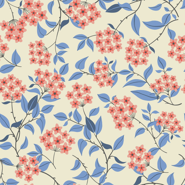 cream pink blue