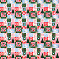 Christmas Folk Art Patchwork